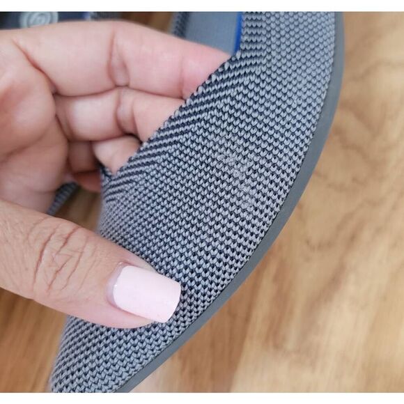 Rothy's Pointed Grey Slip-on Flats 7 - Picture 6 of 8